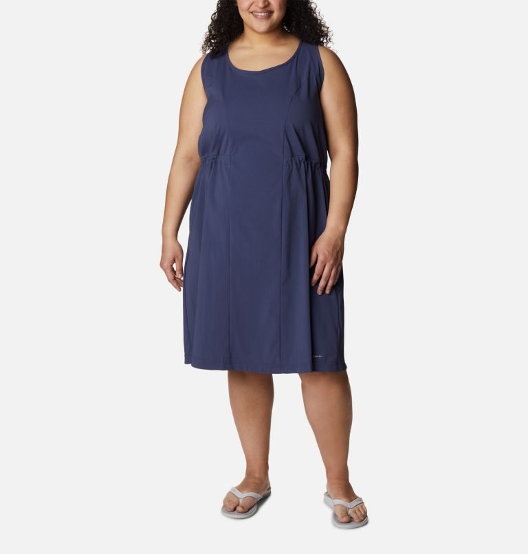 Women\'s Columbia On The Go Dress Navy | Plus Size CA-W61CA